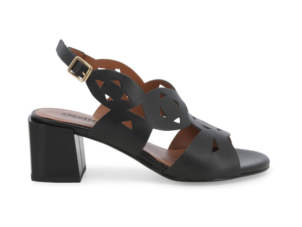 Melluso Donna Sandali cinturini in Pelle Nera tacco largo K35135D-222846